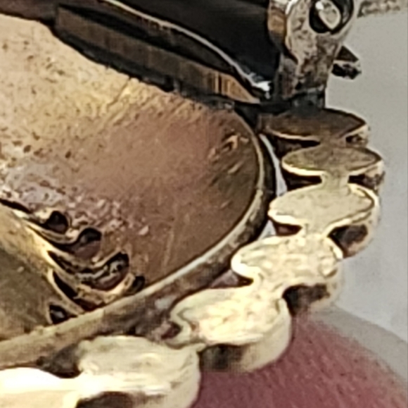 Vintage Dress-clip with Faux Pearl and Rhinestone - Picture 4 of 9